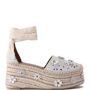 KURT GEIGER LONDON Women's Flower Espadrille Sandals